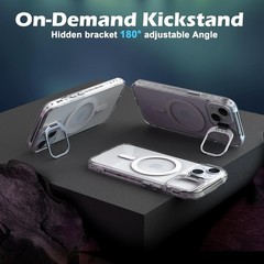 iPhone 14 Case with Built-in Camera Stash Stand, iPhone 13 Case & Screen Protect