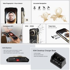 DOOGEE FIRE 7 Ultra 5G Rugged Phone Android 15 Waterproof Octa Core 64MP Mobile