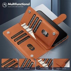 Wallet Case & Card Holder for Samsung Galaxy S24 Ultra RFID Blocking PU Leather