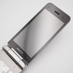 [VG] KYOCERA A202KC DIGNO KEITAI 4 ANDROID FLIP PHONE Silver Successor to 902kc