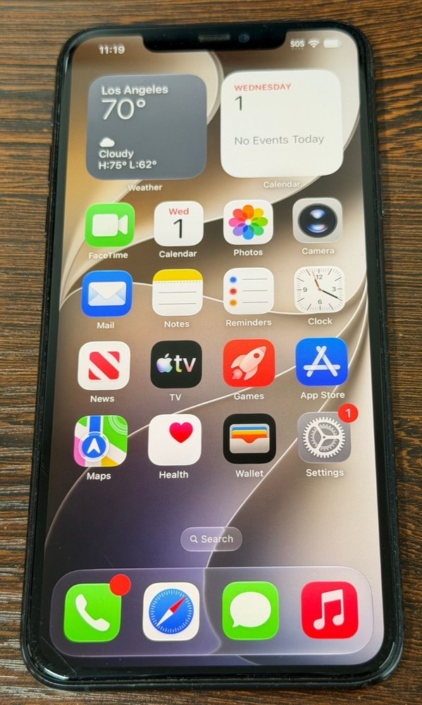 AT&T Apple iPhone 11 Pro Max 64GB Midnight Green – Face ID Issue 79% Batt – READ