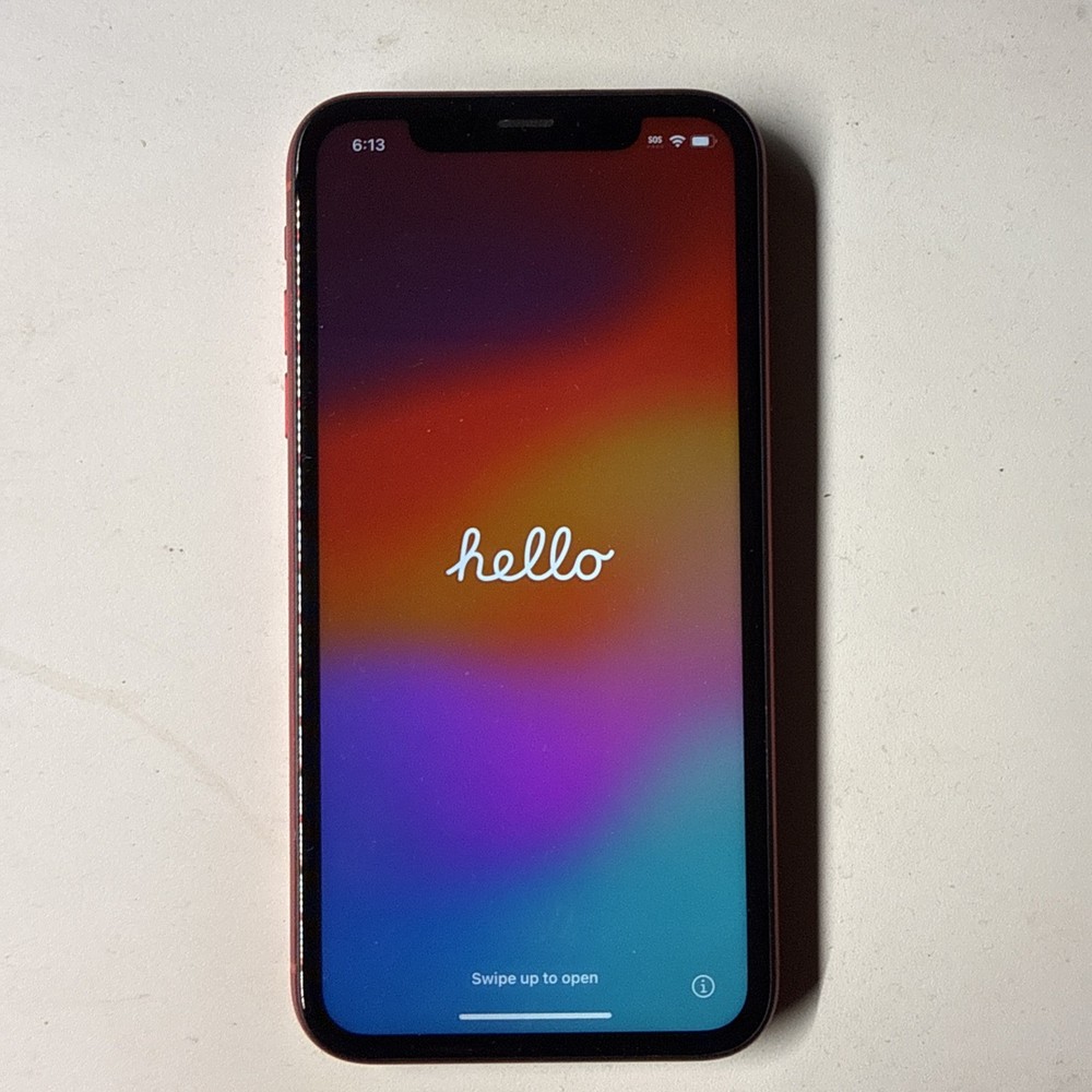 iPhone XR 128GB – (unlocked)Excellent Condition red For Parts USA SELLER