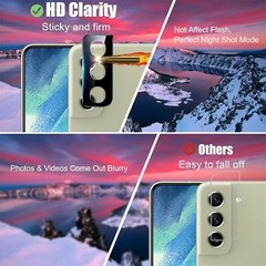 6 in 1 for Galaxy S21 FE 5G Tempered Glass 4 Pack Screen Protector+Camera Lens