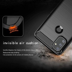 Oneplus Nord N100 Case Shock-Absorption Flexible TPU Rubber Protective Cover Bla