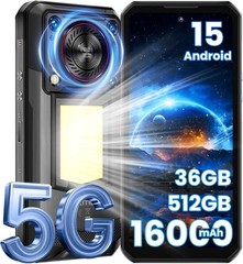 OUKITEL WP56 5G Rugged Smartphone 36B+512GB 16000mAh Camping Light IP68 NFC OTG