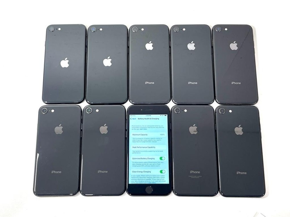BULK LOT OF 10 Apple iPhone 8 64GB Unlocked Fully Working A-Grade A1863/A1905