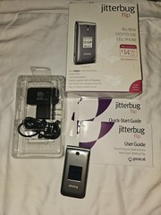 Jitterbug Flip Phone Easy-to-Use 4G Prepaid Cell Phone Open Box 📱