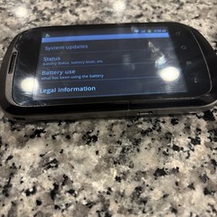 Cricket Groove X501 1GB Black Muve Music Cell Phone Very Good Used Very Rare