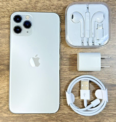 Apple iPhone 11 Pro Max – 64 GB – Silver (Unlocked) – 100% Battery – Excellent