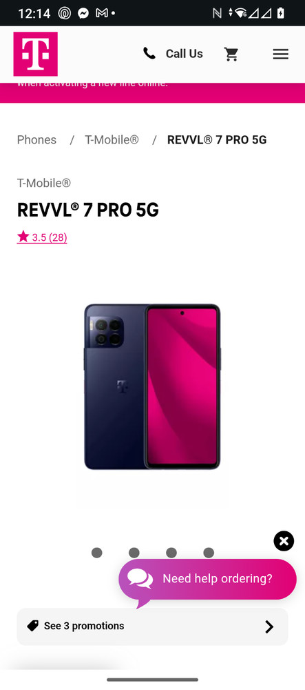 T-Mobile revvl 7 pro tik tok