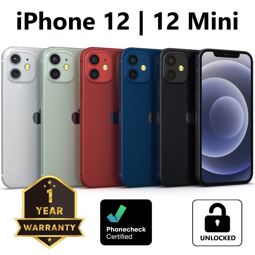 Apple iPhone 12 | 12 mini 64GB | 128GB | 256GB – Unlocked T-Mobile Verizon AT&T