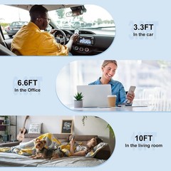 3-Pack Black [3.3FT+6.6FT+10FT] 60W USB C to USB C Cable, Type C Fast Charging