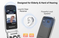 -A1 Pro Unlocked 4G Flip Cell for Seniors | Easy-to-Use | Big Buttons | Clear…