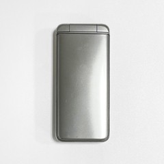 Kyocera DIGNO Keitai 3 902KC Silver Unlocked Flip Phone SoftBank Japan Used