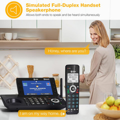 2-Handset DECT 6.0 Cordless Home and Business Phone with Answering Machine, 5&Prime; C