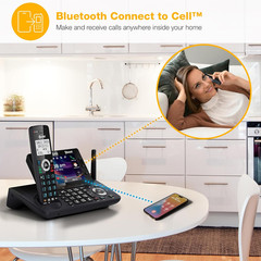 3-Handset DECT 6.0 Cordless Home and Business Phone with Answering Machine, 5&Prime; C