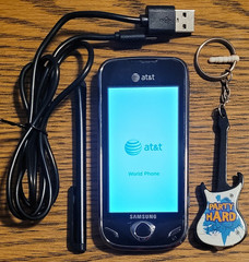Samsung Mythic SGH-A897 – Black and Red ( AT&T / Unlocked ) Very Rare GSM Phone