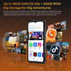 5G OUKITEL WP66 Rugged Phone Android 16 Mobile Outdoors Dual Screen NFC Global