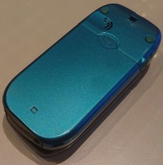 Mitsubishi D251iS docomo Flip Phone Blue Japan Mobile Cell Phone Vintage Tested