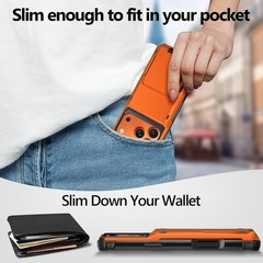 iPhone 17 Pro Max Case Wallet with Card Holder Dual Layer Heavy Duty Shockproof