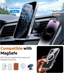 iPhone 17 Case 6.3&Prime; Shockproof Protective Phone Cover Compatible with Mag Safe
