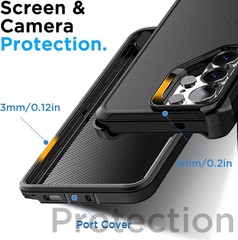 Belt-Clip Holster Case for Samsung Galaxy S26 Ultra 6.9&Prime; Heavy Duty Drop Protect