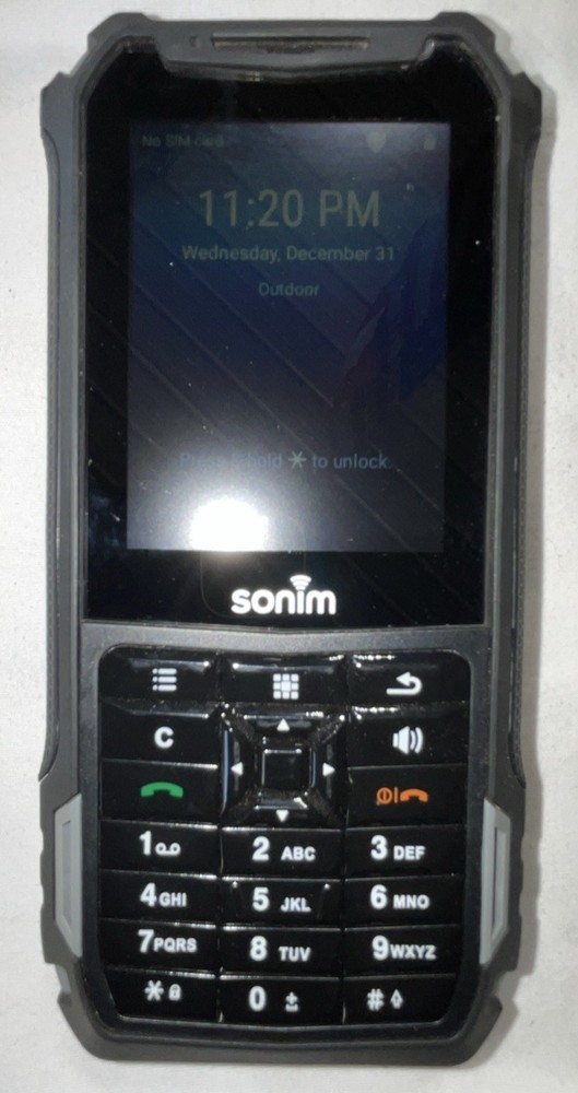 Sonim XP5s Rugged Bar Phone AT&T 16GB Black Gray 4G Bluetooth Wi-Fi Android