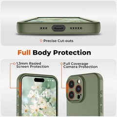Designed for iPhone 14 Pro Case, Premium Liquid Silicone Slim Shockproof Phone C