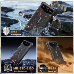 OUKITEL G3 Rugged Phone 16GB+128GB Android 15 6300mAh 6.0&Prime; Display NFC IP68