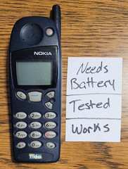 Nokia 5190 – Blue and Black ( Fido ) Cellular GSM Phone – Works/Needs Batt