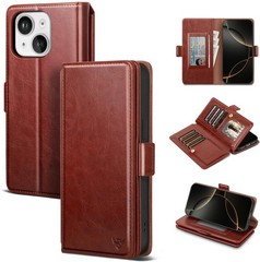 iPhone 13 Case Wallet with Card Holder Women Men, RFID Blocking PU Leather Flip