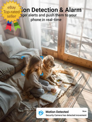 [5G & 2.4G] Indoor/Outdoor Security Camera for Home, Baby/Elder/Dog/Pet Camera w