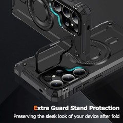 Slim Fit for Samsung Galaxy S25 Ultra Case with Stand, Military Grade Protection