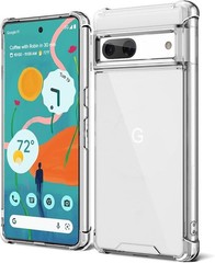 Google Pixel 7a Shockproof Bumper Case with Hybrid Hard PC & Flexible TPU Cover