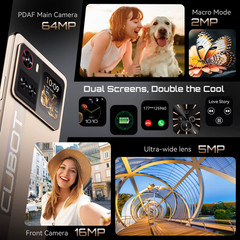 Smartphone 5G Cubot X100, Android 15, Dimensity 7025, 6nm, 2.5GHz,6.88-inch