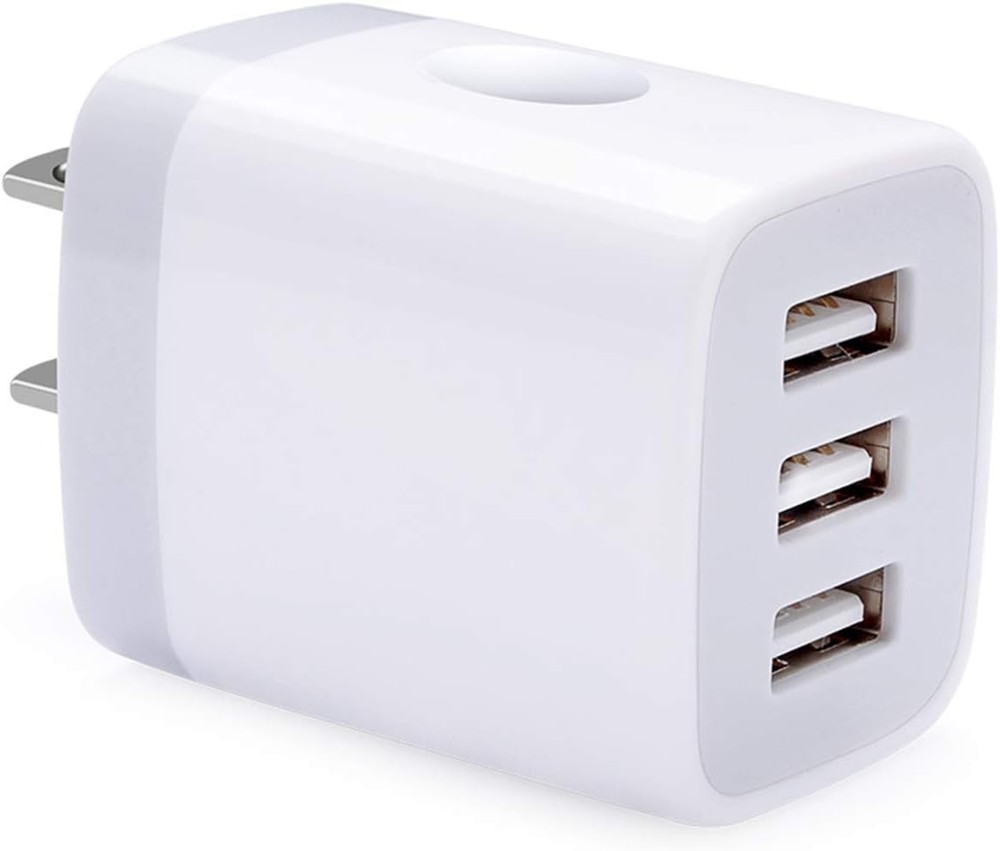 3 Pack 3.1A USB Wall Charger Fast Adapter for Samsung Galaxy S26, iPhone 17 Pro