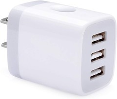 3 Pack 3.1A USB Wall Charger Fast Adapter for Samsung Galaxy S26, iPhone 17 Pro