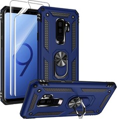 Case for Samsung Galaxy S9 Plus Military Grade with HD Screen Protectors, Stand