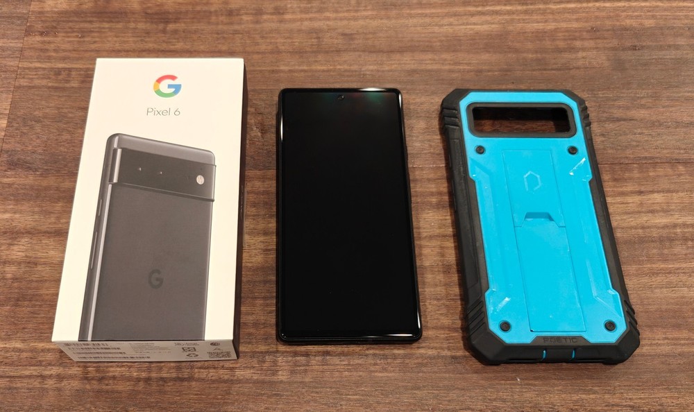 Google Pixel 6 128GB 5G UNLOCKED Black Android Phone 8GB RAM Smartphone WORKING