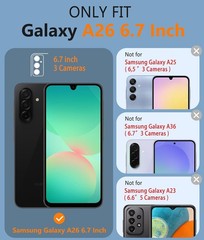 Samsung Galaxy A26-5G Case: Dual Layer Protective Heavy Duty Cell Phone Cover