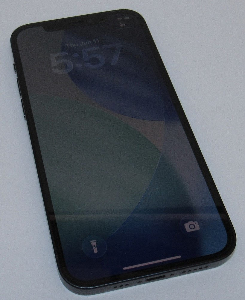 Apple iPhone 12 – 64GB – Black – A2172- UNLOCKED – Battery Health 91%