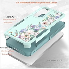 Samsung Galaxy A35/A55 5G Case – Cute Floral Design, Slim Soft TPU Bumper, Shock