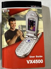 Verizon LG Vx4500 Phone And Manuel Only
