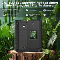 CAT S22 Rugged Flip Phone Unlocked 16GB 2.8 » Touchscreen Smart Cell Phone