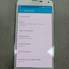 Samsung Galaxy S5 SM-G900V White 16GB Verizon Smartphone Tested READ