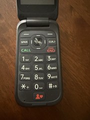 Consumer Cellular Iris Flip SH3320 Phone 32GB, Red, 4G LTE, 5MP Camera, In Box