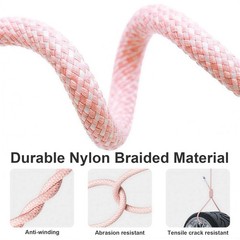 USB C to C Charger Cable 60W Fast Charging Braided Nylon Type C Cord 6FT 2-Pack