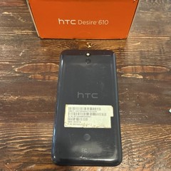 HTC Desire 610 Black AT&T Touchscreen Smartphone Built-In Rear Camera with Box