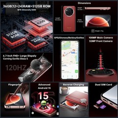 OUKITEL WP210 5G Rugged Phone 36B+512GB 6.7&Prime; FHD+ 8800mAh Battery 45W NFC