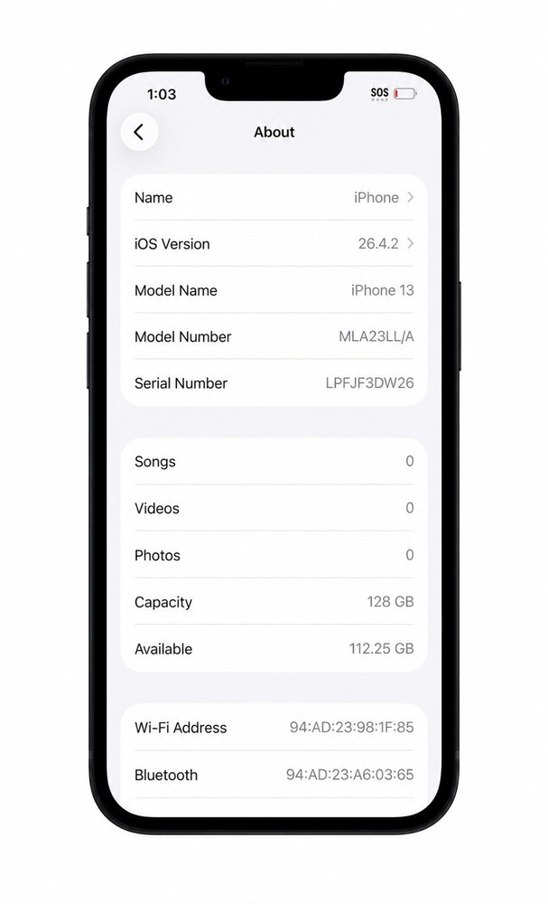 Apple iPhone 13 – 128 GB – Midnight unlock good quality,Looks perfect